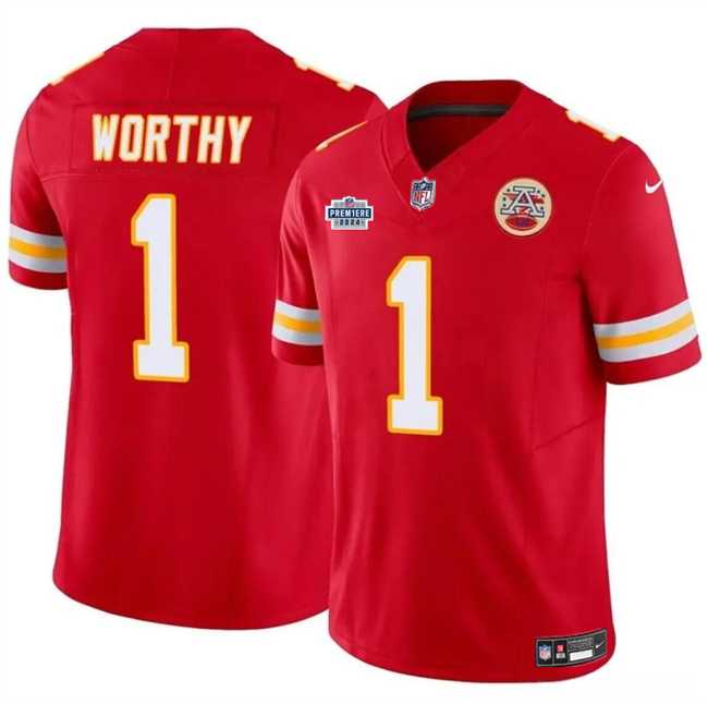Men & Women & Youth Kansas City Chiefs #1 Xavier Worthy Red F.U.S.E With Draft Patch Vapor Untouchable Limited Stitched Jersey,We sell and wholesale Men & Women & Youth Kansas City Chiefs #1 Xavier Worthy Red F.U.S.E With Draft Patch Vapor Untouchable Limited Stitched Jersey on line form chian!